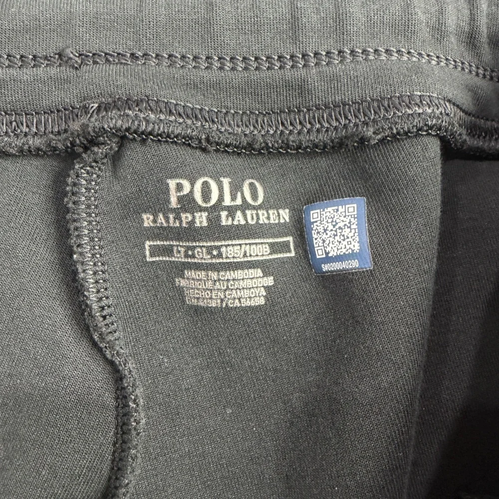 Polo Ralph Lauren Mens Double Knit Joggers Black Pony Logo Sweatpants XL